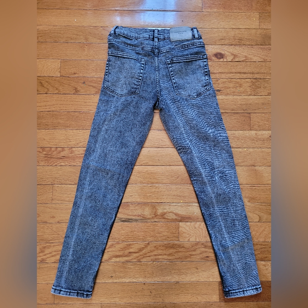 Zara denim stone wash jeans black size 11 to 12